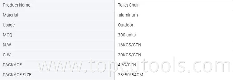 Medical Bathroom Assist Folding Toilet Chair Plastic Toilet Commode Chair Portable Toliet Seat for Patients